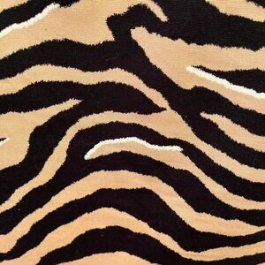 Talbots Zebra Print A-Line Skirt - Black and Tan